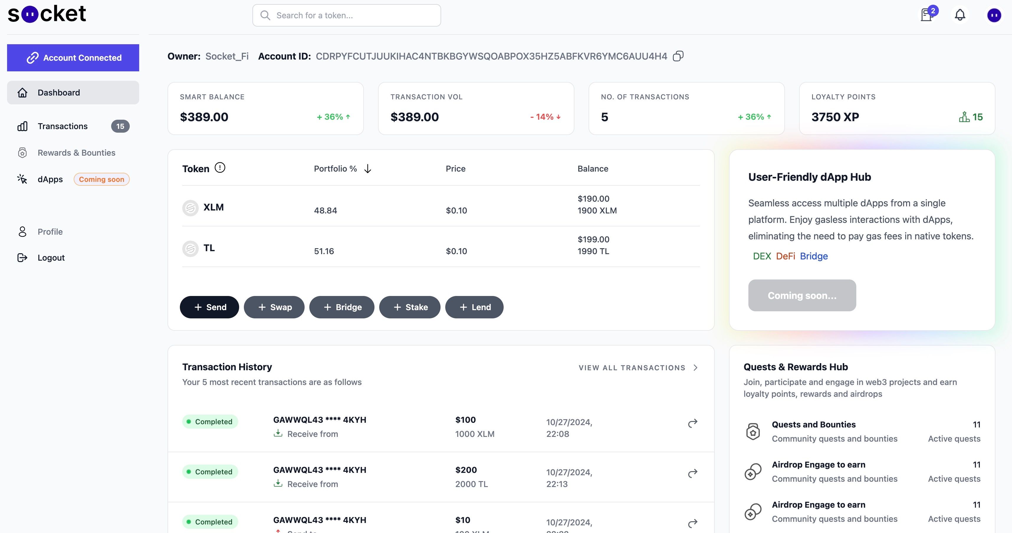SocketFi:-Soroban-Smart-Wallet-App